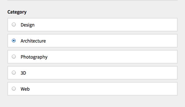 Screenshot Radiobuttons